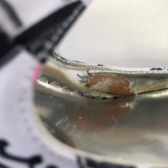 Chocolaticas Lock & Key Black & White Mary Jane Mid Heeled Shoes Size 36 (5.5) - Picture 13 of 16